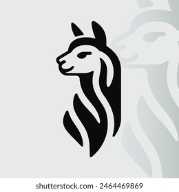 Alpaca logo on isolated background