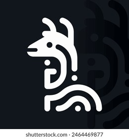 Alpaca logo on isolated background