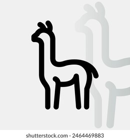 Logo de Alpaca en fondo aislado