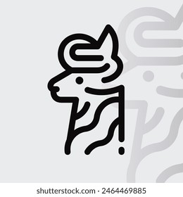 Logo de Alpaca en fondo aislado