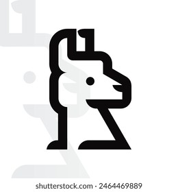 Alpaca logo on isolated background