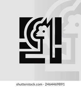 Logo de Alpaca en fondo aislado