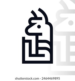 Alpaca logo on isolated background