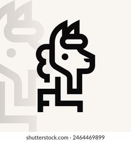 Logo de Alpaca en fondo aislado