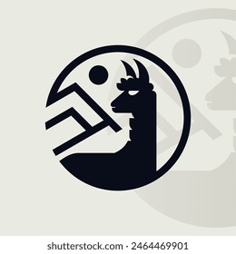 Logo de Alpaca en fondo aislado