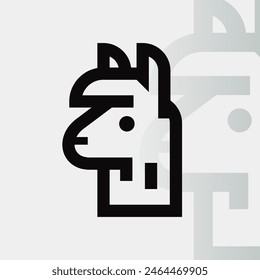 Alpaca logo on isolated background