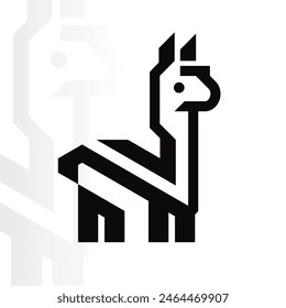 Alpaca logo on isolated background