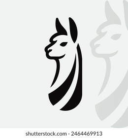 Alpaca logo on isolated background