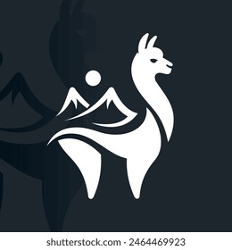 Alpaca logo on isolated background