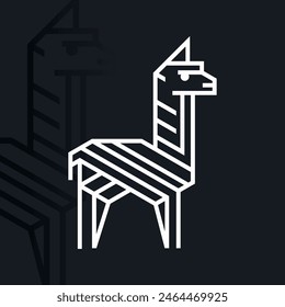 Logo de Alpaca en fondo aislado