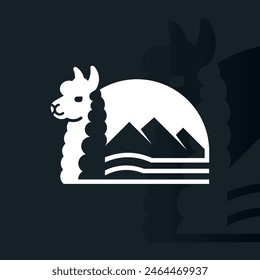 Alpaca logo on isolated background