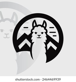 Alpaca logo on isolated background