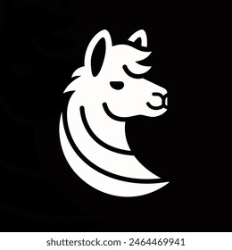 Alpaca logo on isolated background