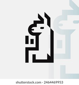 Logo de Alpaca en fondo aislado