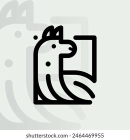 Alpaca logo on isolated background