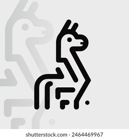 Logo de Alpaca en fondo aislado