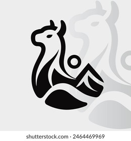 Alpaca logo on isolated background