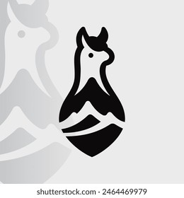 Alpaca logo on isolated background