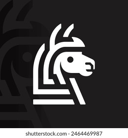 Alpaca logo on isolated background