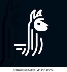 Alpaca logo on isolated background