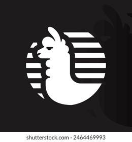 Alpaca logo on isolated background