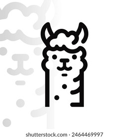 Logo de Alpaca en fondo aislado