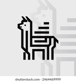 Logo de Alpaca en fondo aislado