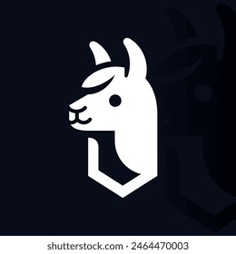 Alpaca logo on isolated background