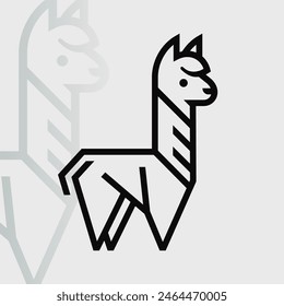 Alpaca logo on isolated background