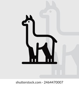 Alpaca logo on isolated background