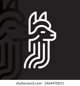 Alpaca logo on isolated background