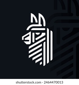 Alpaca logo on isolated background