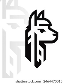 Alpaca logo on isolated background