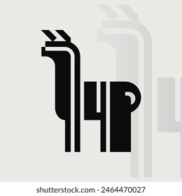 Alpaca logo on isolated background