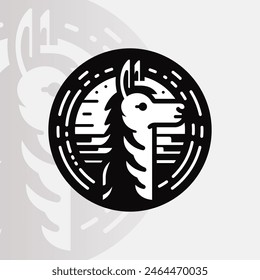 Alpaca logo on isolated background