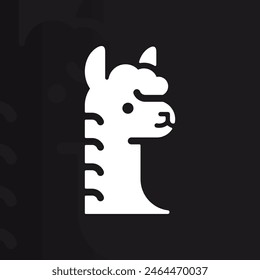 Alpaca logo on isolated background