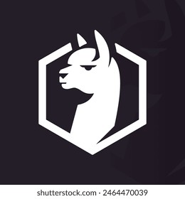 Alpaca logo on isolated background