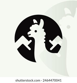 Logo de Alpaca en fondo aislado