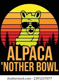 Alpaca 'nother bowl - EPS file for cutting machine. You can edit and print this vector art with EPS editor.