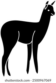 Alpaca silhouette, alpaca vector, alpaca illustration, llama vector