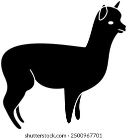 Alpaca silhouette, alpaca vector, alpaca illustration, llama vector