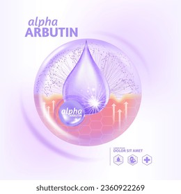 alpha arbutin collagen serum  Skin Care Cosmetic svg