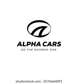 Alpha Cars Logo Design Template - A New Automobile Brand Logo - Be The Number One In Automobile Manufacturing Companies , A New Creative Logo Design