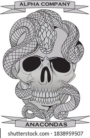 ALPHA COMPANY ANACONDA VECTOR LOGO