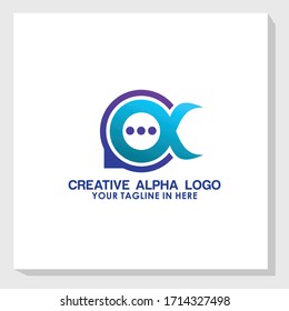 alpha consult Logo Design Template Vektorillustration, Call Center Logo Inspiration
