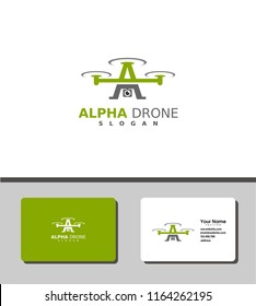 alpha drone logo