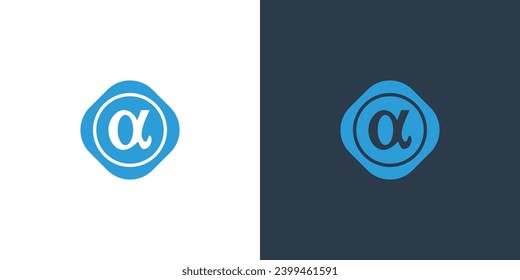 Alpha icon and syimbol for your business