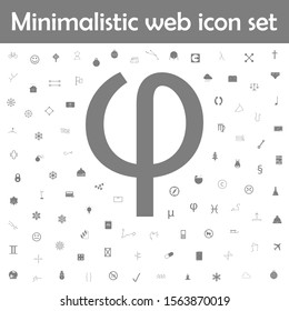 Alpha icon. Web, minimalistic icons universal set for web and mobile