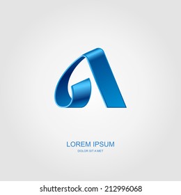 Alpha letter stylized vector, Letter of the alphabet, Vector illustration Eps 10