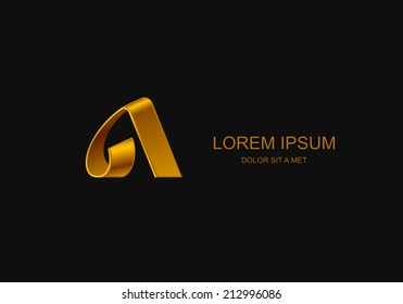 Alpha letter stylized vector, Letter of the alphabet, Vector illustration Eps 10